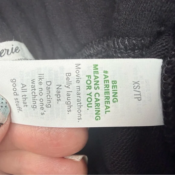 Aerie Black Sweatpants XS NWOT - Picture 10 of 10